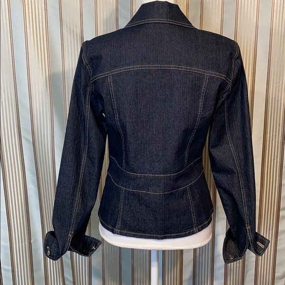 Bill Blass Jeanswear Denim Jacket, size PM. - Picture 3 of 5